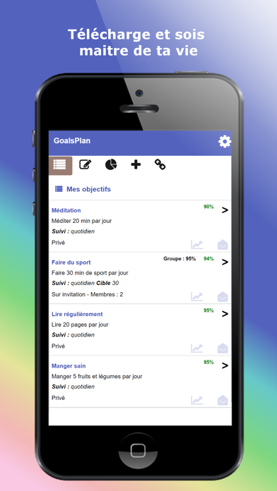 Screenshot #1 pour Organisateur & Rappel Objectif