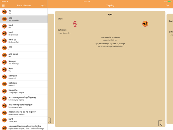 iSabi™ Tagalog+ iPad screenshot 2 - Education app