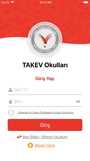 TAKEV Aplikasyonu screenshot 1