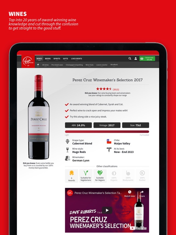 Screenshot #4 pour Virgin Wines