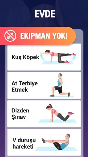 Yağ Yakan Egzersizler, Fitness iPhone Ekran Görüntüsü 6