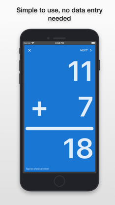 mathCards ÷ x + - screenshot 3