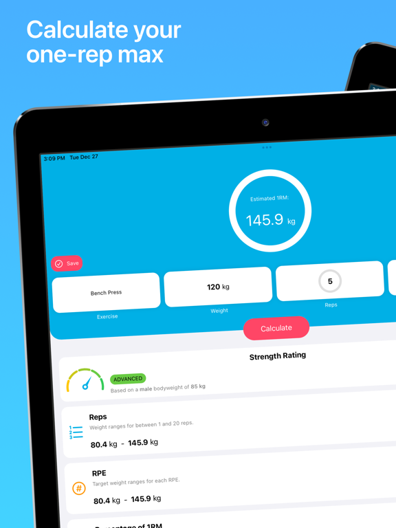 Rep Reserve iPad screenshot 1 - Health & Fitness app