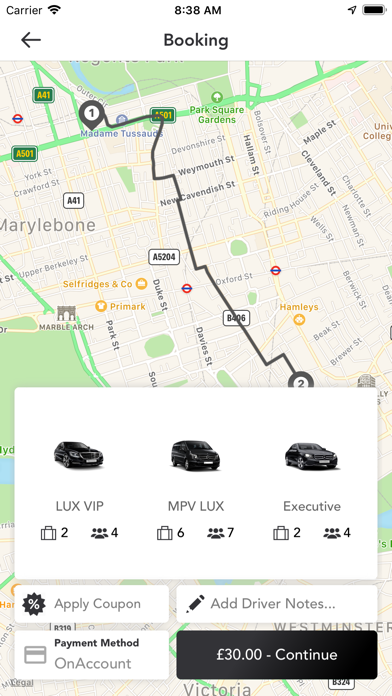 247 Chauffeurs London screenshot 4