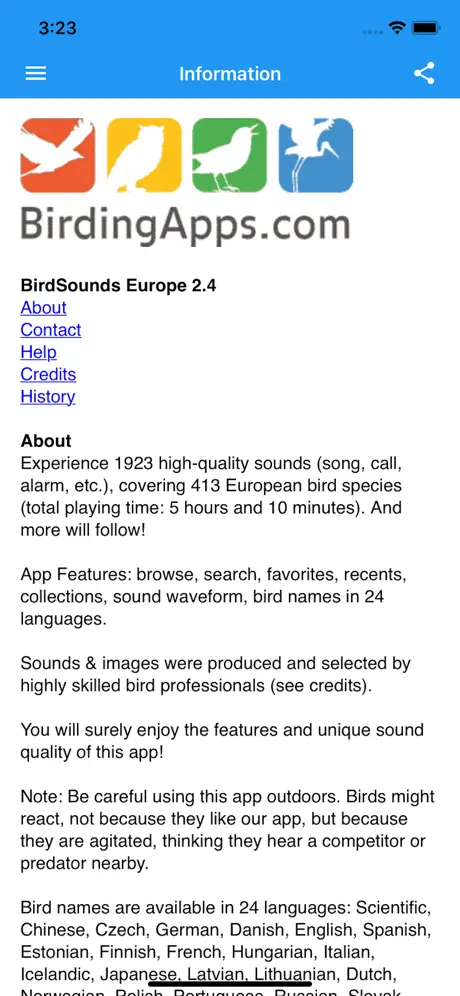 BirdSounds Europe