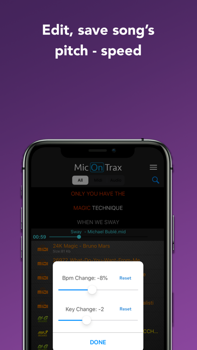 micOnTrax: Midi Audio Player screenshot 4