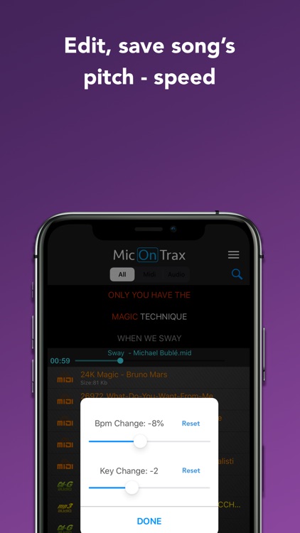 micOnTrax: Midi Audio Player screenshot-3