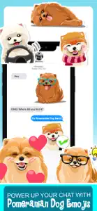 Pomeranian Dog Emoji Stickers screenshot #3 for iPhone