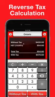 canada sales tax calculator + iphone screenshot 2