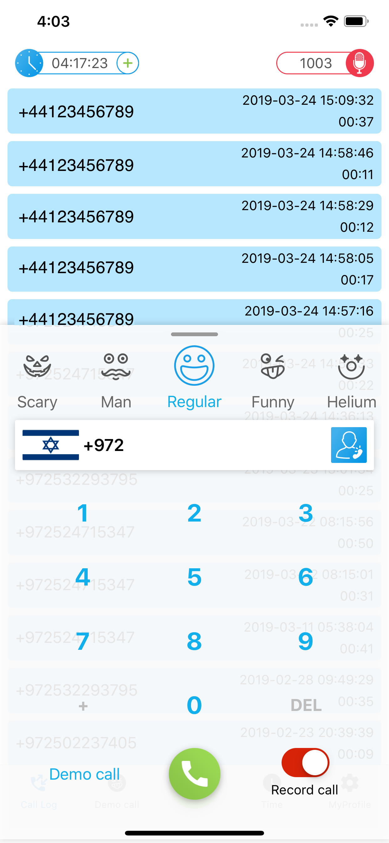 Funcall - Voice Changer & Rec