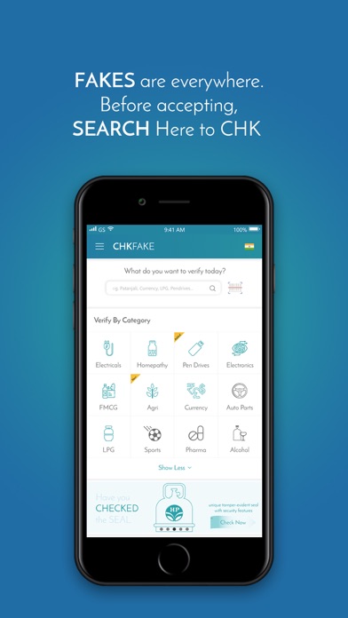 Chkfake-Verify Genuine Product Screenshot