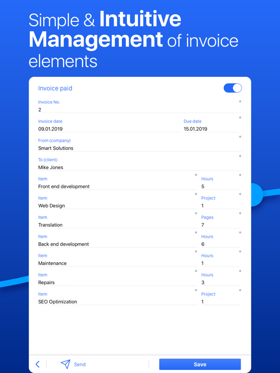 Invoice Maker & Time Tracker screenshot 3