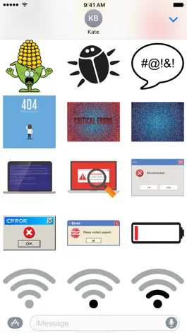 Game screenshot Error Message Stickers apk