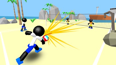 Stickman Beach Volleyball Screenshot