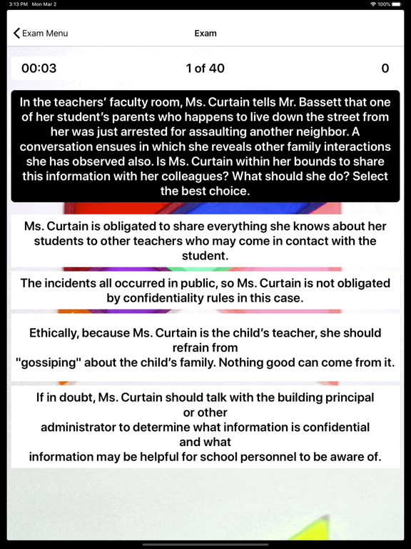 Screenshot #5 pour Praxis II PLT 5 9 Exam Prep