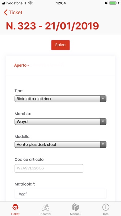 FIVE Assistenza tecnica Screenshot