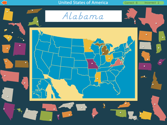 United States of America Map iPad screenshot