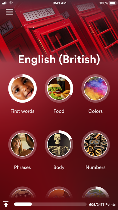 Learn British English! app screenshot