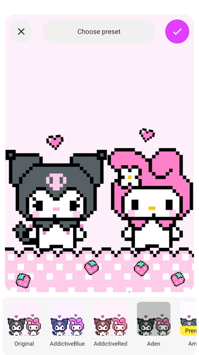 Art kuromi & melody wallpapers Screenshot