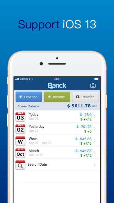 Banck (Cloud Expense Tracker) Screenshot