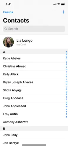 Captura de Pantalla 2 Contactos iphone