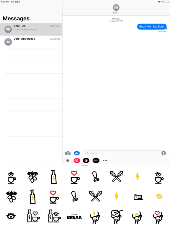 404 Stickers iPad screenshot 1 - Stickers app