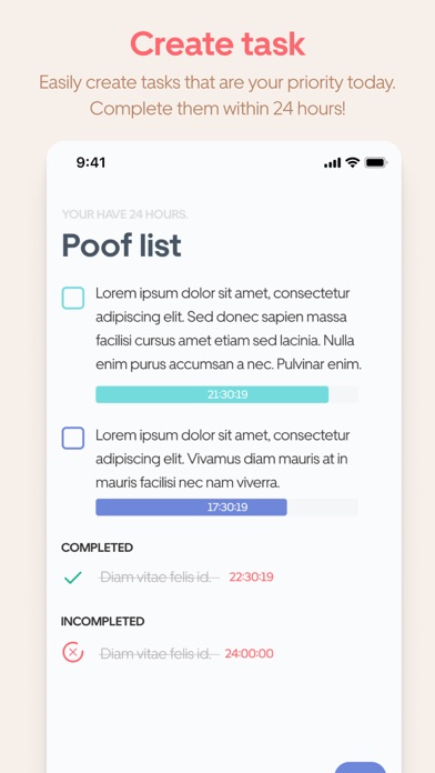 Poof - 24 Hour To-Do List screenshot 2