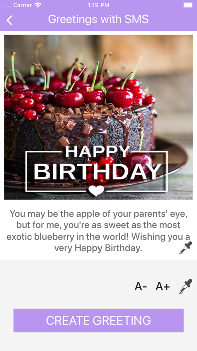 Birthday  Messages & Wishes Screenshot