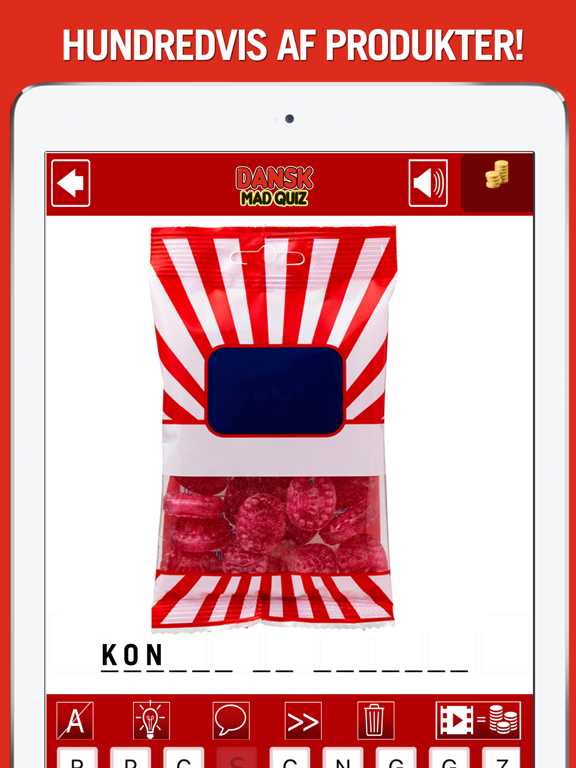 Dansk Mad Quiz iPad screenshot
