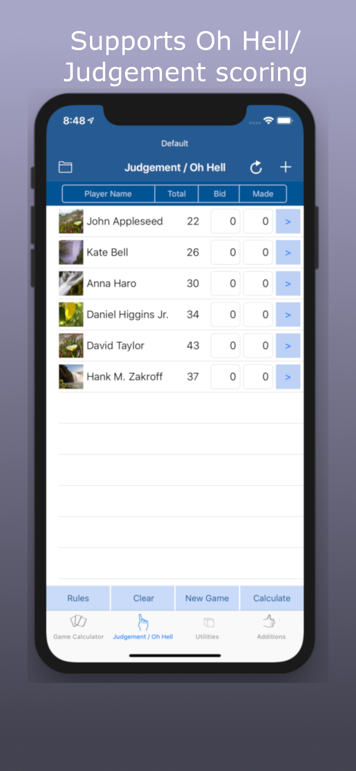 GameScore - Scorekeeper