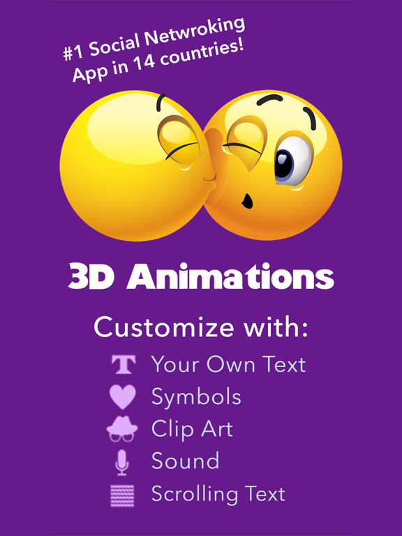 3D Animations + Emoji Iconsのおすすめ画像1