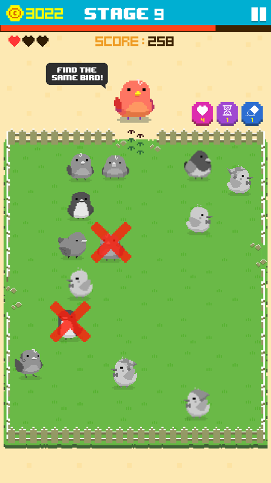#6. Find Bird - match puzzle (iOS) Podle: UNIT5