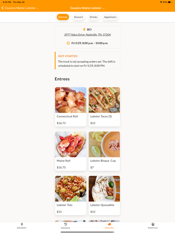 Best Food Trucks iPad screenshot 2 - Food & Drink app