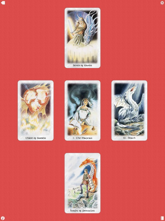 The Celtic Dragon Tarot iPad screenshot 5 - Entertainment app