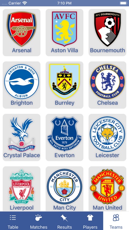 InfoLeague - Premier League