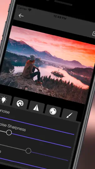 Скриншот Light Suite - RAW Photo Editor на iPhone 2