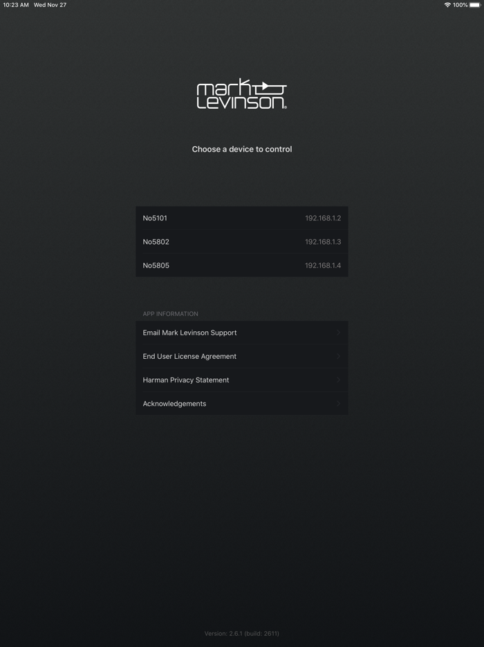 Mark Levinson 5Kontrol