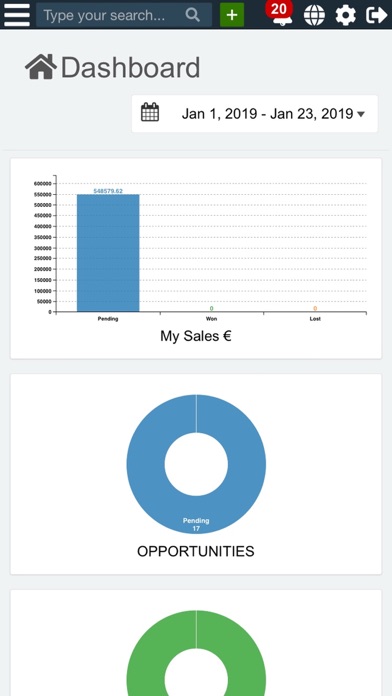 Zimplu CRM Screenshot