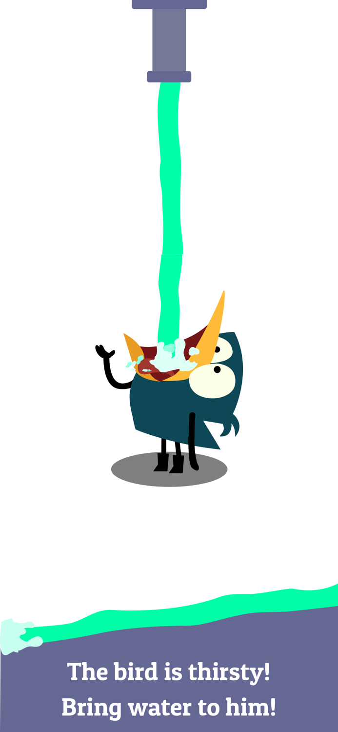 Stupid Bird - Cut it Puzzles