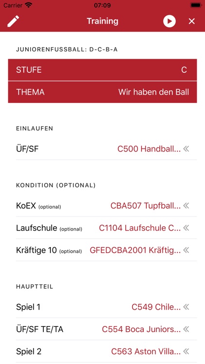 SPIEL-MACHER: Mein Training