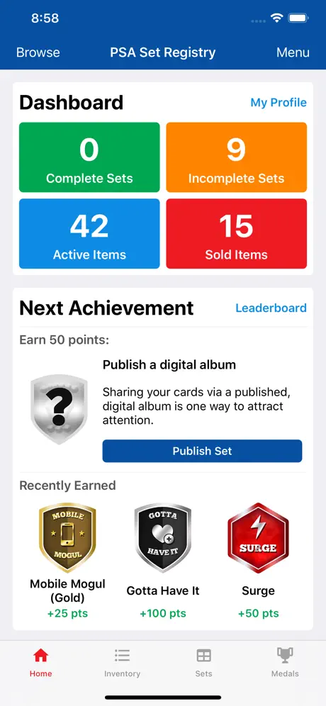 PSA Set Registry
