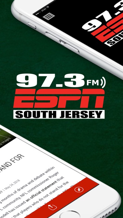 97.3 ESPN (WENJ) Screenshot