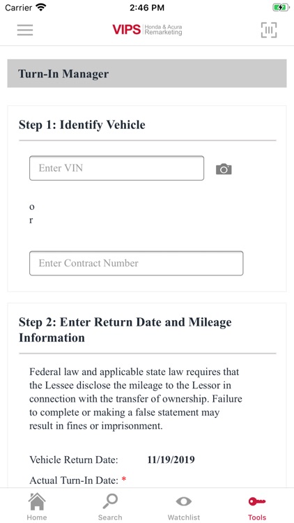Honda and Acura VIPS