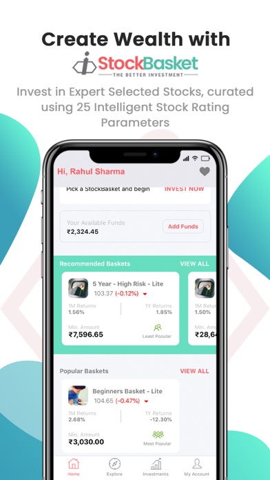 StockBasket | A SAMCO  Brand Screenshot