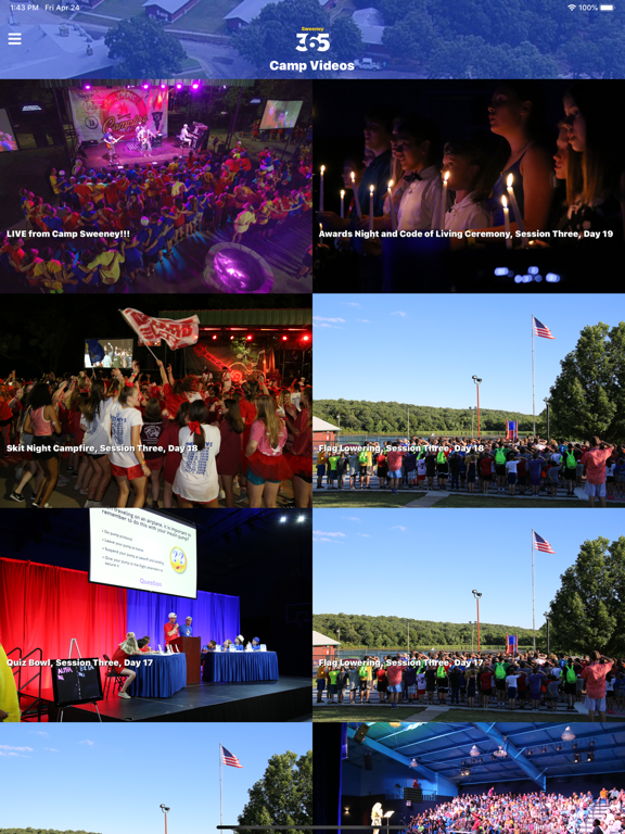 Sweeney 365 iPad screenshot 6 - Entertainment app