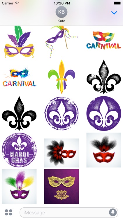 Mardi Gras Stickers screenshot-3
