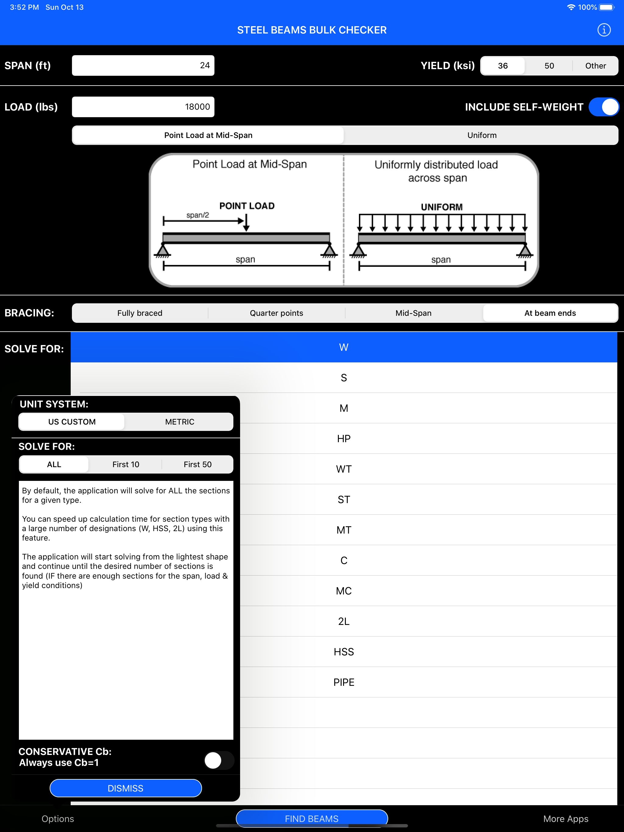 Steel Beams Bulk Checker screenshot 8