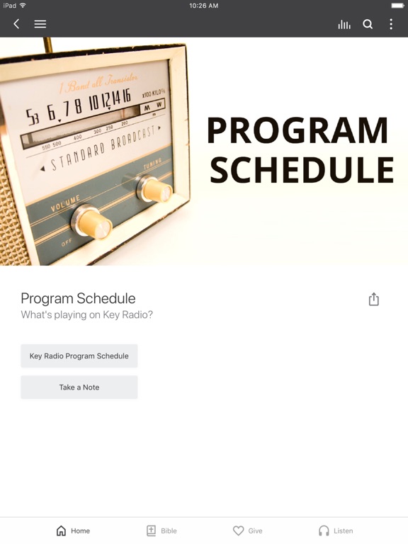 Key Radio iPad screenshot 2 - Education app