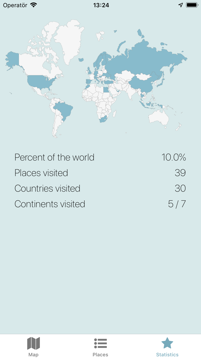 Pinport - travel map