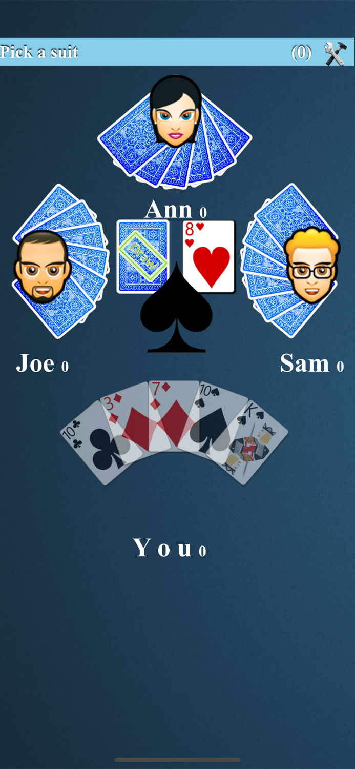 Crazy Eights Card Game